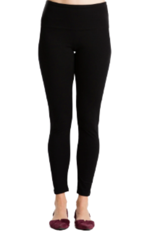 Tummy Control Cotton Blend Full Length Leggings