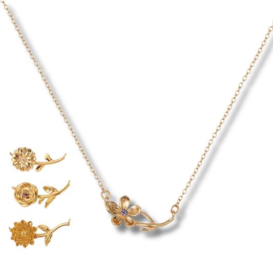 Flower Bar Necklace