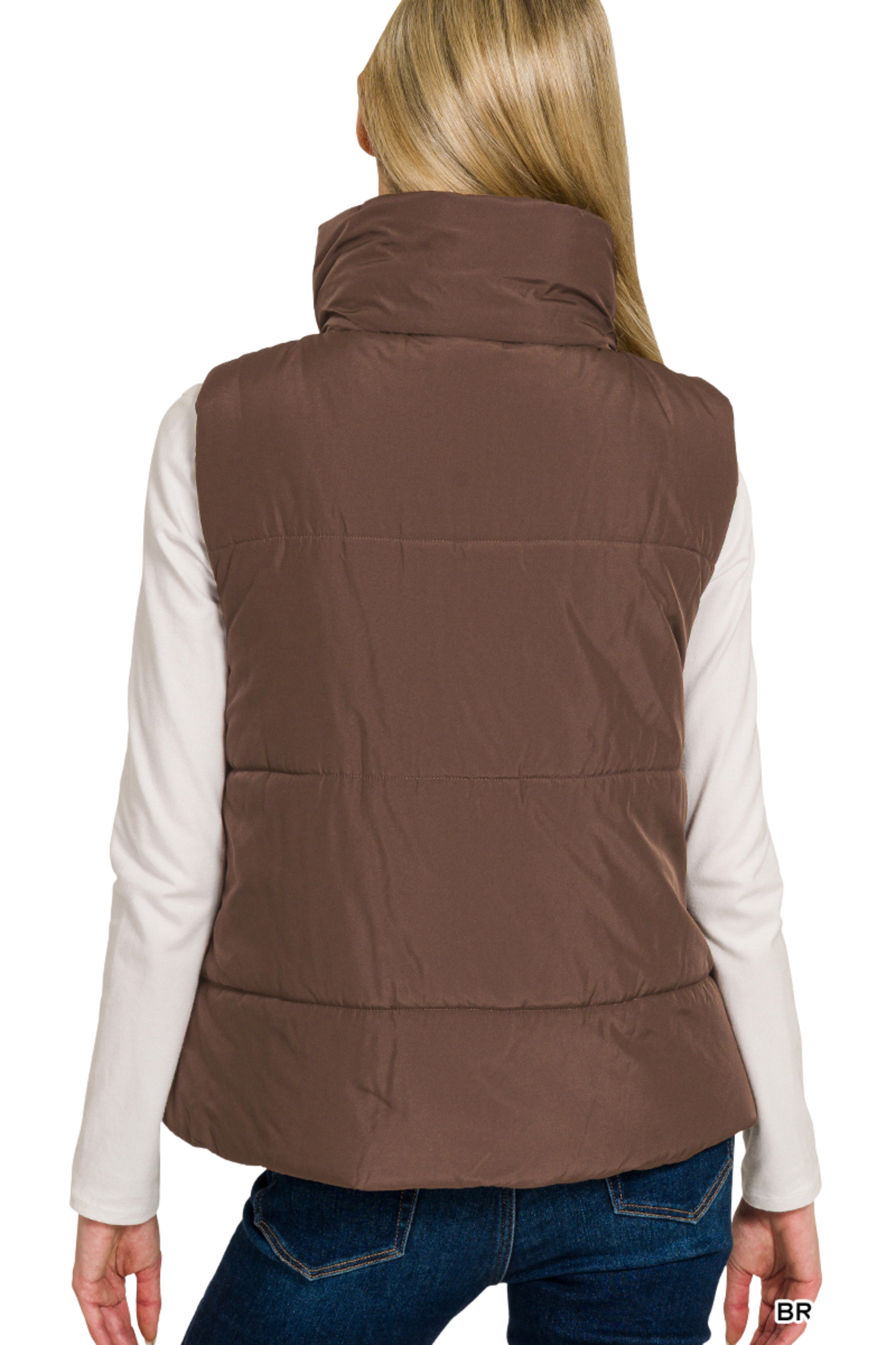 Zip Up Puffer Vest