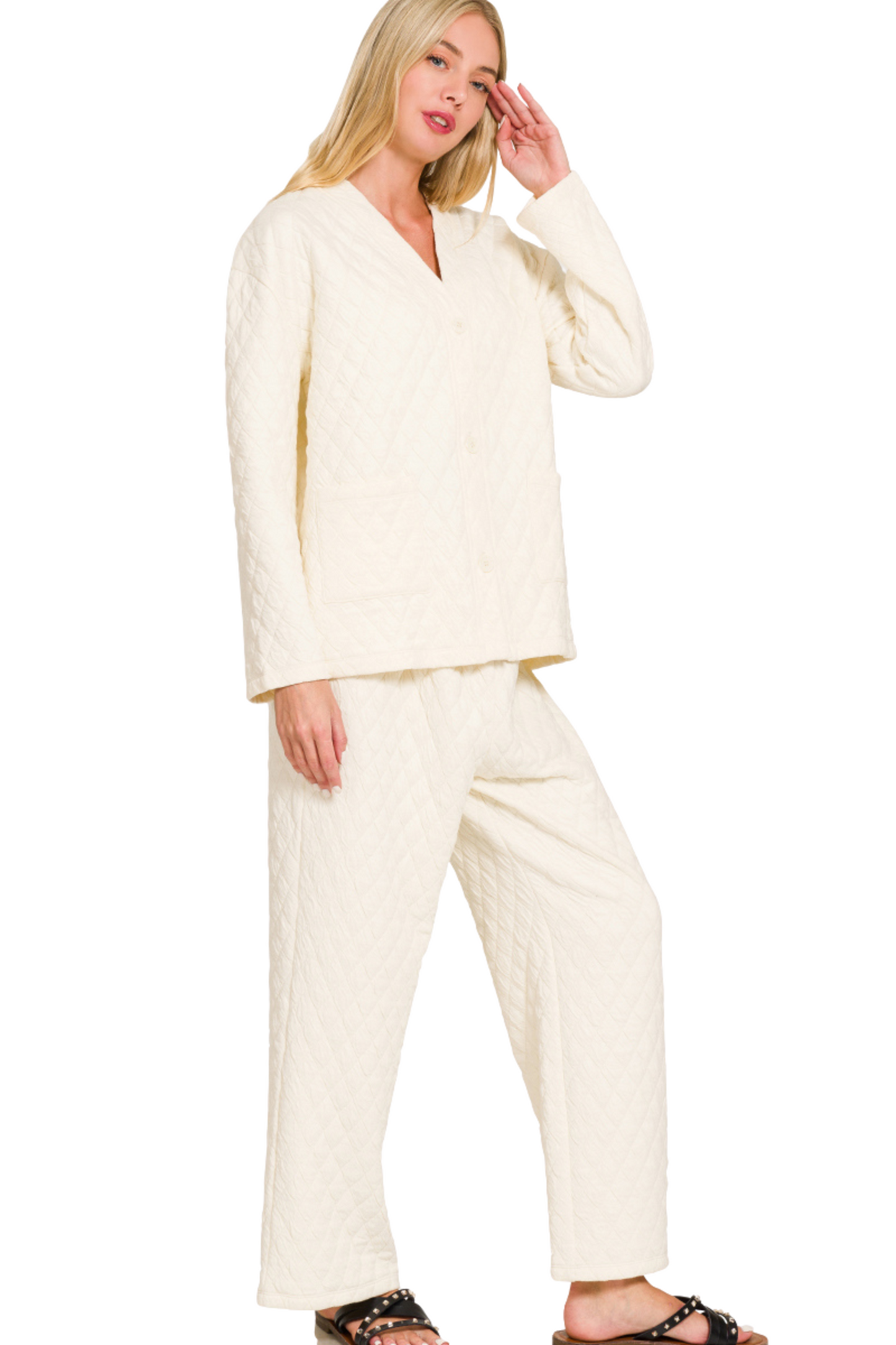 Quilted Jacket and Pants Set