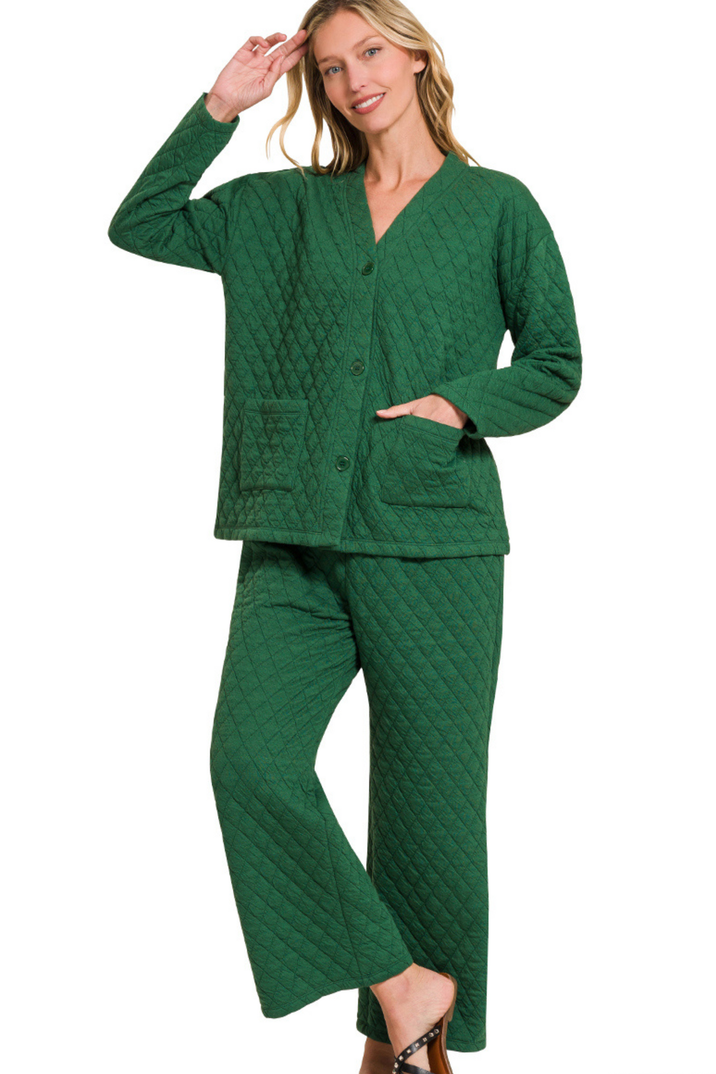 Quilted Jacket and Pants Set