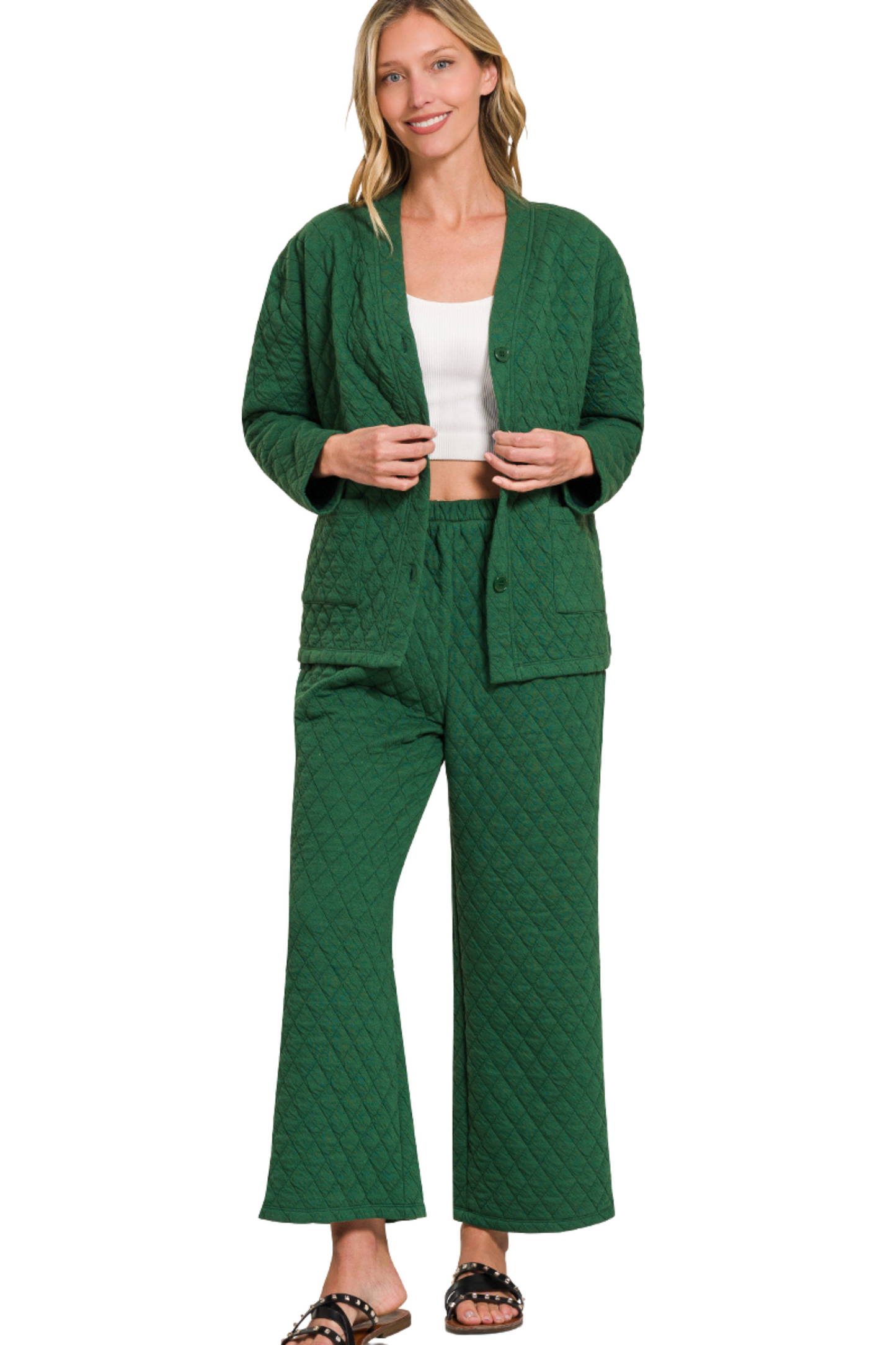 Quilted Jacket and Pants Set