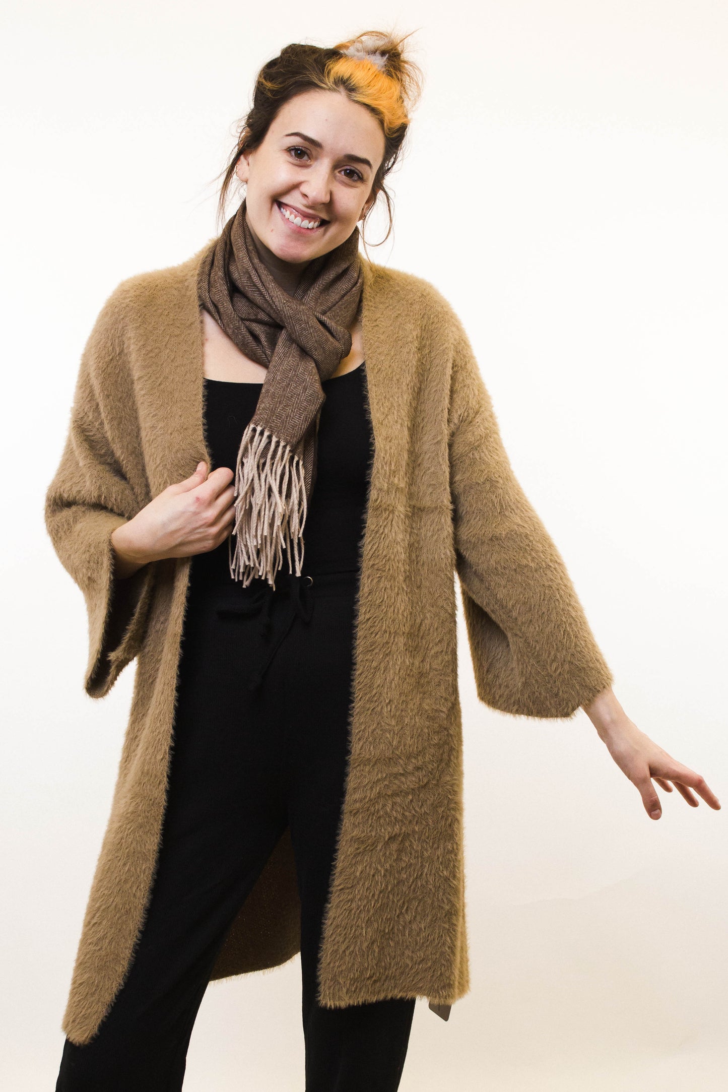 Herringbone & Fringe Scarf